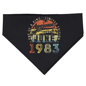 40 Year Old Awesome Since June 1983 40th Birthday USA-Made Doggie Bandana