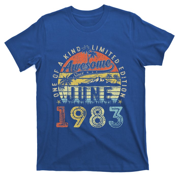 40 Year Old Awesome Since June 1983 40th Birthday T-Shirt