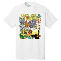 4 Year Old Zoo Safari Birthday Party Tee Lets Get Wild Im 4 Tall T-Shirt