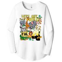 4 Year Old Zoo Safari Birthday Party Tee Lets Get Wild Im 4 Women's Perfect Tri Tunic Long Sleeve Shirt