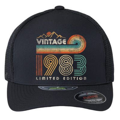 40 Year Old Birthday Vintage 1983 Limited Edition 40th Bday Flexfit Unipanel Trucker Cap