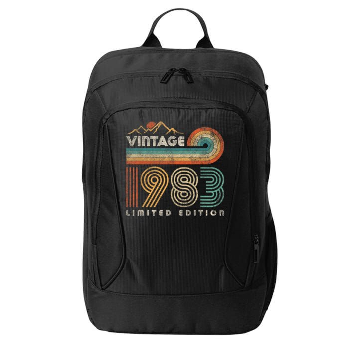 40 Year Old Birthday Vintage 1983 Limited Edition 40th Bday City Backpack