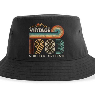 40 Year Old Birthday Vintage 1983 Limited Edition 40th Bday Sustainable Bucket Hat