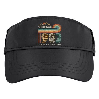 40 Year Old Birthday Vintage 1983 Limited Edition 40th Bday Adult Drive Performance Visor