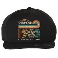 40 Year Old Birthday Vintage 1983 Limited Edition 40th Bday Wool Snapback Cap