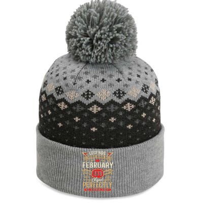 45 Year Old Legends Born In February 1978 45th Birthday Gift The Baniff Cuffed Pom Beanie