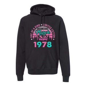 45 Years Old Awesome Since March 1978 45Th Birthday Women Premium Hoodie