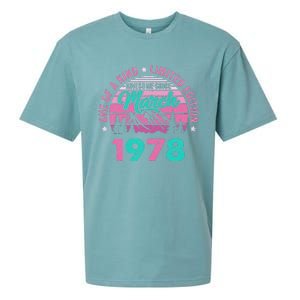 45 Years Old Awesome Since March 1978 45Th Birthday Women Sueded Cloud Jersey T-Shirt