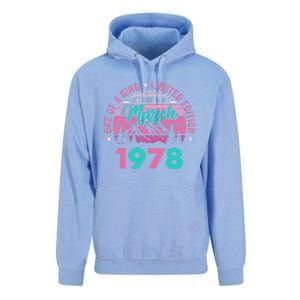 45 Years Old Awesome Since March 1978 45Th Birthday Women Unisex Surf Hoodie