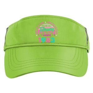 40 Years Old Awesome Since February 1983 40Th Birthday Women Adult Drive Performance Visor