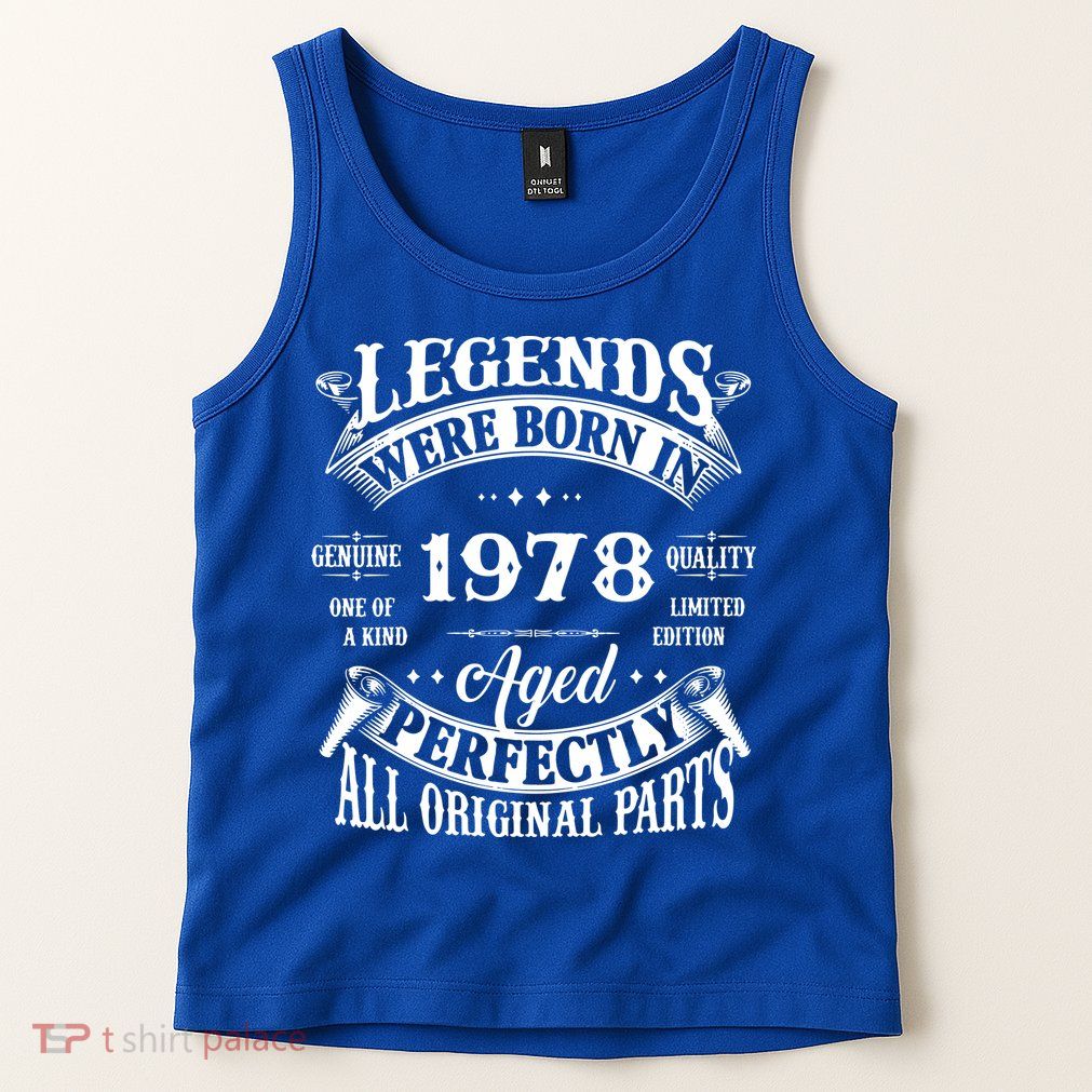 44 Years Old Vintage 1978 Limited Edition 44th Birthday Tank Top