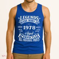 44 Years Old Vintage 1978 Limited Edition 44th Birthday Tank Top