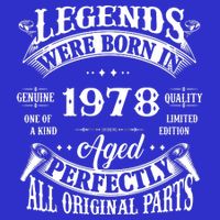 44 Years Old Vintage 1978 Limited Edition 44th Birthday Womens T-Shirt