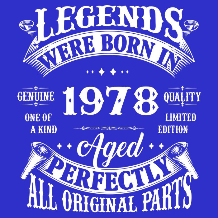 44 Years Old Vintage 1978 Limited Edition 44th Birthday Womens T-Shirt