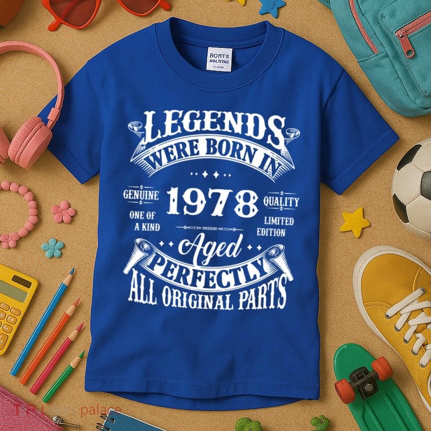 44 Years Old Vintage 1978 Limited Edition 44th Birthday Kids T-Shirt