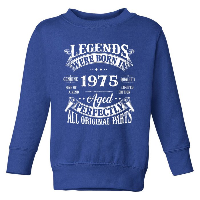 47 Years Old Vintage 1975 Limited Edition 57th Birthday Toddler Sweatshirt