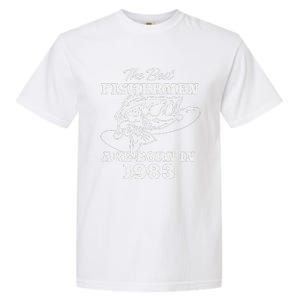 40 Year Old Fisherman Fishing 1983 40th Birthday Gift Garment-Dyed Heavyweight T-Shirt