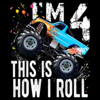 4 Year Old Gift Cool 4th Birthday Boy Gift For Monster Truck Car Lovers Womens Tank Top