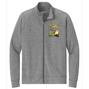 4 Year Old Zoo Safari Birthday Party Tee Lets Get Wild Im 4 Stretch Full-Zip Cadet Jacket