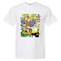 4 Year Old Zoo Safari Birthday Party Tee Lets Get Wild Im 4 Garment-Dyed Heavyweight T-Shirt