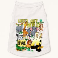 4 Year Old Zoo Safari Birthday Party Tee Lets Get Wild Im 4 Doggie Tank