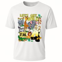 4 Year Old Zoo Safari Birthday Party Tee Lets Get Wild Im 4 Performance Shirt
