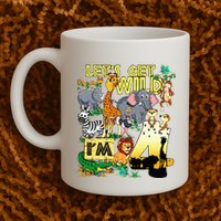 4 Year Old Zoo Safari Birthday Party Tee Lets Get Wild Im 4 Mug