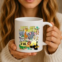 4 Year Old Zoo Safari Birthday Party Tee Lets Get Wild Im 4 Mug