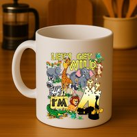 4 Year Old Zoo Safari Birthday Party Tee Lets Get Wild Im 4 Mug