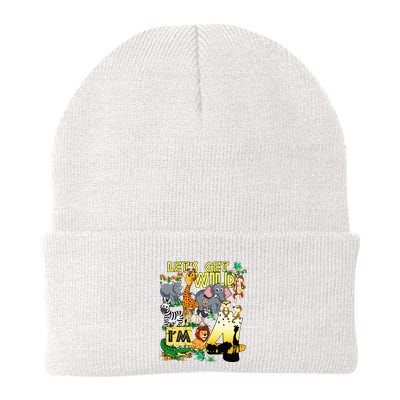 4 Year Old Zoo Safari Birthday Party Tee Lets Get Wild Im 4 Beanie