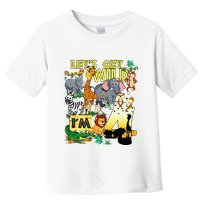 4 Year Old Zoo Safari Birthday Party Tee Lets Get Wild Im 4 Toddler T-Shirt