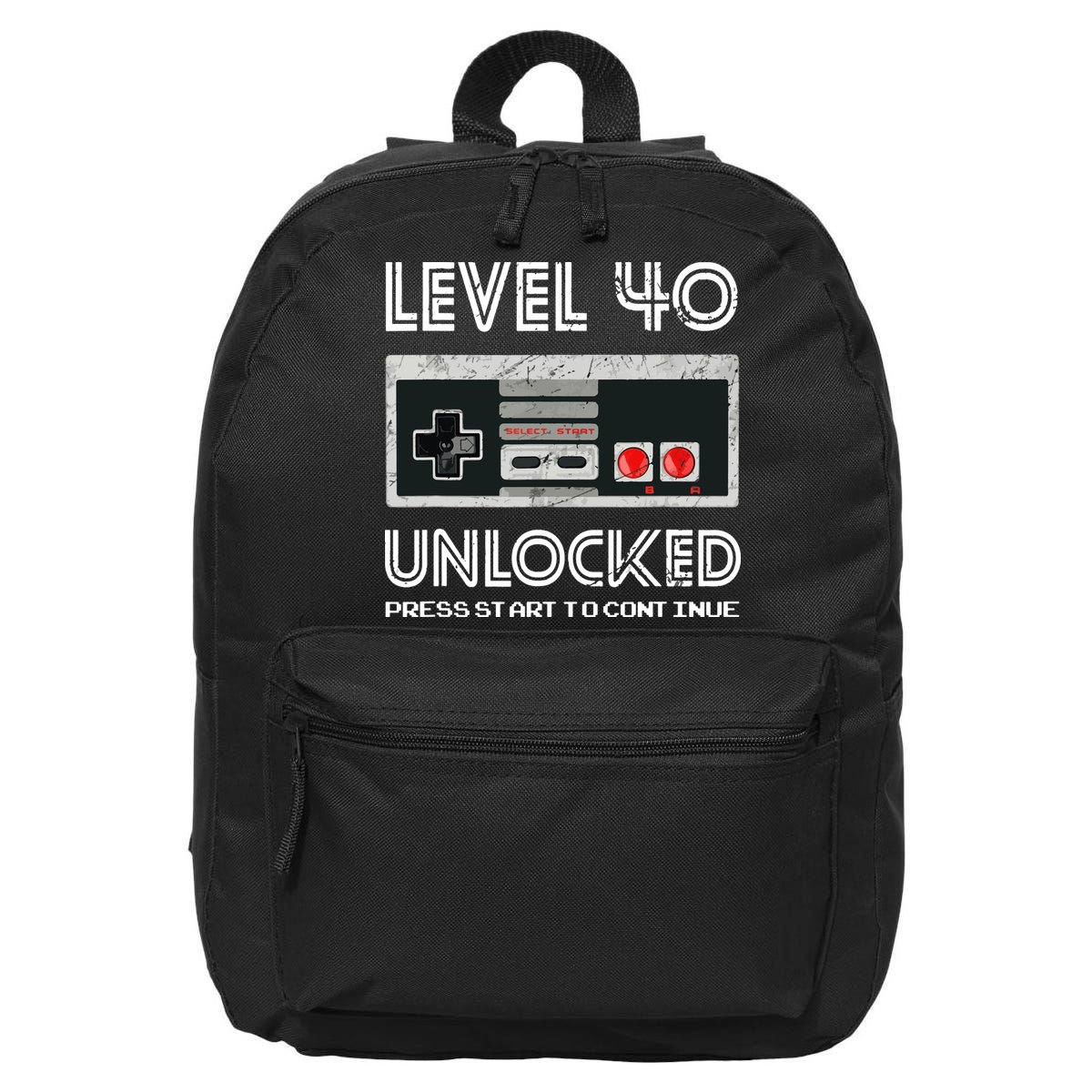 40 Year Old Fourty Birthday Gift Level 40 Unlocked Gamer 16 in Basic Backpack