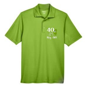 40 Years Old Kind Of A Big Dill Funny Gift Men's Origin Performance Pique Polo