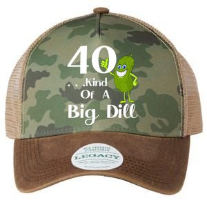 40 Years Old Kind Of A Big Dill Funny Gift Legacy Tie Dye Trucker Hat