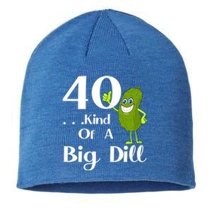 40 Years Old Kind Of A Big Dill Funny Gift Sustainable Beanie