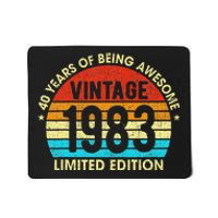 40 Years Old Gift Vintage 1983 Limited Edition 40th Birthday Mousepad