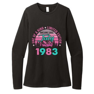 40 Years Old Awesome Since July 1983 40Th Birthday Women Womens CVC Long Sleeve Shirt