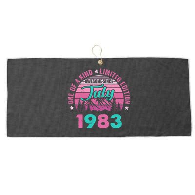 40 Years Old Awesome Since July 1983 40Th Birthday Women Large Microfiber Waffle Golf Towel