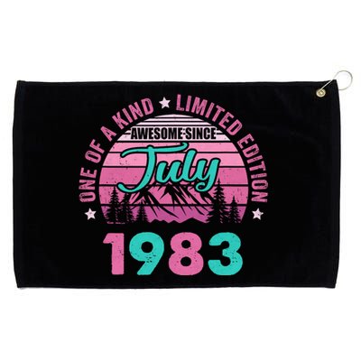 40 Years Old Awesome Since July 1983 40Th Birthday Women Grommeted Golf Towel