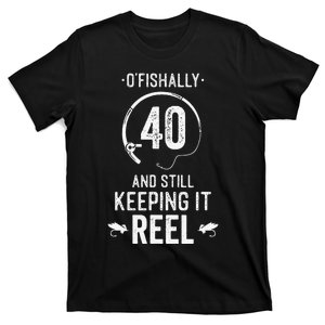 40 Year Old Fishing Fishermen Gifts For Birthday T-Shirt