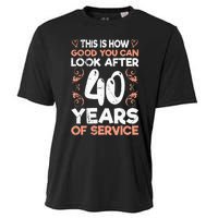 40 years of service 40 years of work anniversary Cooling Performance Crew T-Shirt