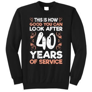 40 years of service 40 years of work anniversary Sweatshirt