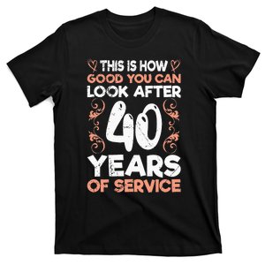 40 years of service 40 years of work anniversary T-Shirt