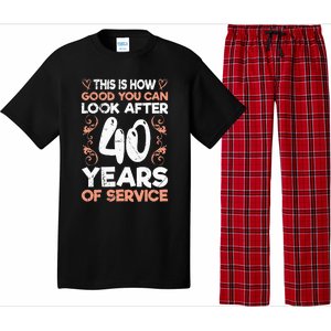 40 years of service 40 years of work anniversary Pajama Set