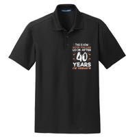 40 years of service 40 years of work anniversary Dry Zone Grid Polo