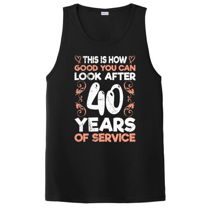 40 years of service 40 years of work anniversary PosiCharge Competitor Tank