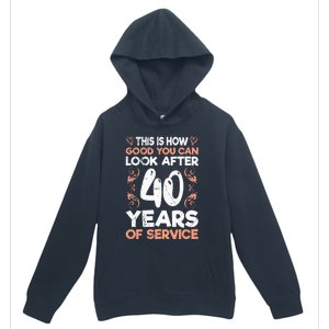 40 years of service 40 years of work anniversary Urban Pullover Hoodie