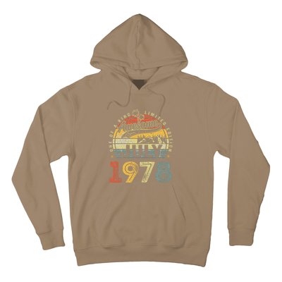 45 Years Old Birthday Awesome Since July 1978 45th Birthday Hoodie