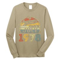 45 Years Old Birthday Awesome Since July 1978 45th Birthday Long Sleeve Shirt