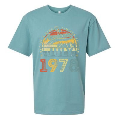 45 Years Old Birthday Awesome Since July 1978 45th Birthday Sueded Cloud Jersey T-Shirt